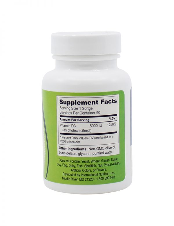 Longevity Science Vitamin D3 5000 IU Nutrivene